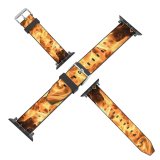 yanfind Watch Strap for Apple Watch Wallpapers Bonfire Outdoors Fire Flame Compatible with iWatch Series 5 4 3 2 1