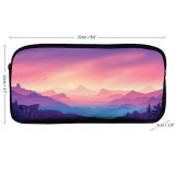 yanfind Pencil Case YHO Coyle Valley Landscape Mountains Gradient Colorful Scenery Layers Panorama Zipper Pens Pouch Bag for Student Office School