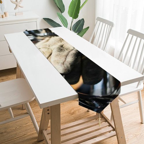 Yanfind Table Runner Bike Blur Focus Accessory Transportation Vintage Chrome Retro Bokeh Glove Classic System Everyday Dining Wedding Party Holiday Home Decor