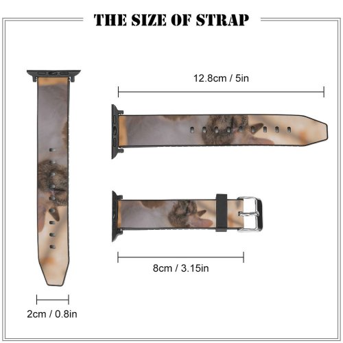 yanfind Watch Strap for Apple Watch Decor Pet Free Pictures Home Abyssinian Cat Images Manx Compatible with iWatch Series 5 4 3 2 1