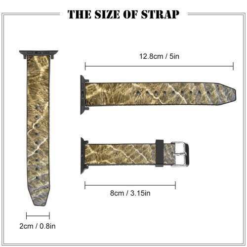 yanfind Watch Strap for Apple Watch Texture Textures Shapes Abstract Abstraction Sunlight Sand Soil Grass Plant Landscape Compatible with iWatch Series 5 4 3 2 1