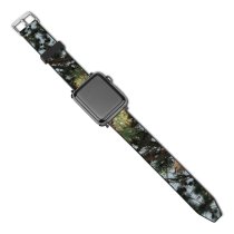 yanfind Watch Strap for Apple Watch Abies Pine National Plant Pictures Grey Tree Fir Free Wild Park Compatible with iWatch Series 5 4 3 2 1