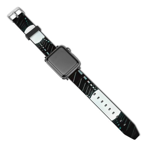 yanfind Watch Strap for Apple Watch Black Dark  Architecture Building Sky Tunnel Compatible with iWatch Series 5 4 3 2 1