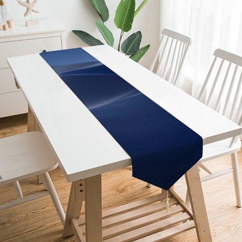 Yanfind Table Runner MacOS Mojave Sand Dunes Desert California Night Dark Moon Light Everyday Dining Wedding Party Holiday Home Decor