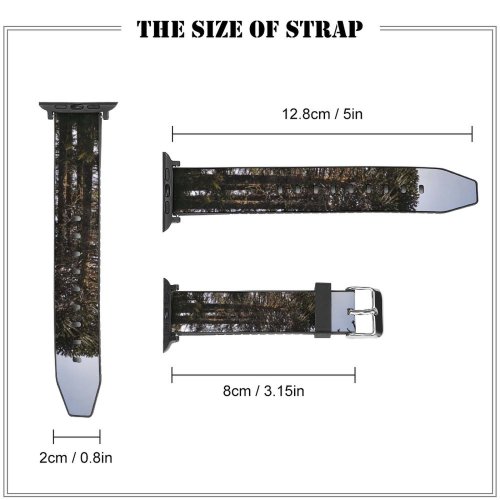 yanfind Watch Strap for Apple Watch Abies Pine Plant Forest Domain Pictures Araucanía Tree Fir Araucaria Vegetation Compatible with iWatch Series 5 4 3 2 1