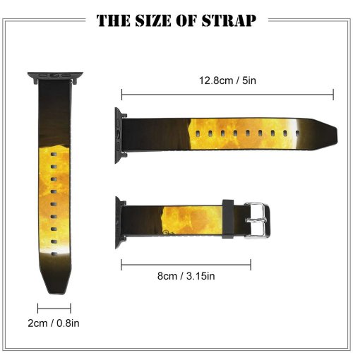 yanfind Watch Strap for Apple Watch Mohamed Saber Fantasy  Night Silhouette Dream Compatible with iWatch Series 5 4 3 2 1