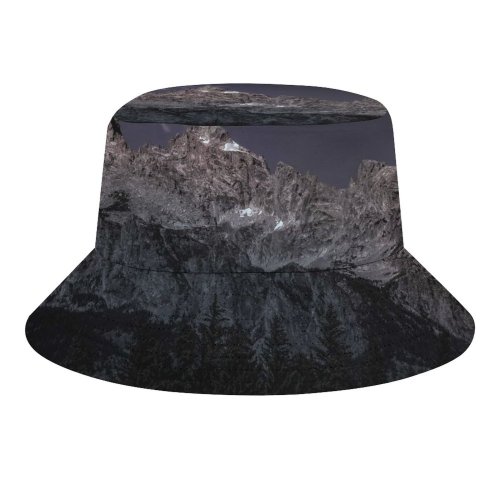 yanfind Adult Fisherman's Hat Collins Black Dark Grand Teton National Park Early Morning Mountain Range USA Fishing Fisherman Cap Travel Beach Sun protection
