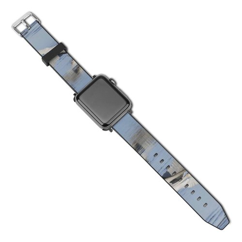 yanfind Watch Strap for Apple Watch Whooper  Bird Take  Lake Vertebrate Beak Wing Wildlife Egret Heron Compatible with iWatch Series 5 4 3 2 1