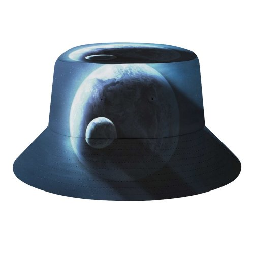 yanfind Adult Fisherman's Hat Comfreak Space Earth Planets Stars Dark Sun Light Astronomy Fishing Fisherman Cap Travel Beach Sun protection