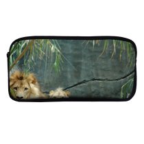 yanfind Pencil Case YHO Big Lions Terrestrial Cats Jungle Adaptation Lion King Masai Cat Felidae Carnivore Zipper Pens Pouch Bag for Student Office School