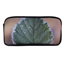 yanfind Pencil Case YHO Images Floral Mist Frost Foliage Public Snow Wallpapers Plant Outdoors Scenery Winter Zipper Pens Pouch Bag for Student Office School