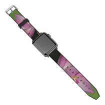 yanfind Watch Strap for Apple Watch Aquatic Pond  Rose Plant Purple Lotus Wallpapers Lily Flower Creative Compatible with iWatch Series 5 4 3 2 1