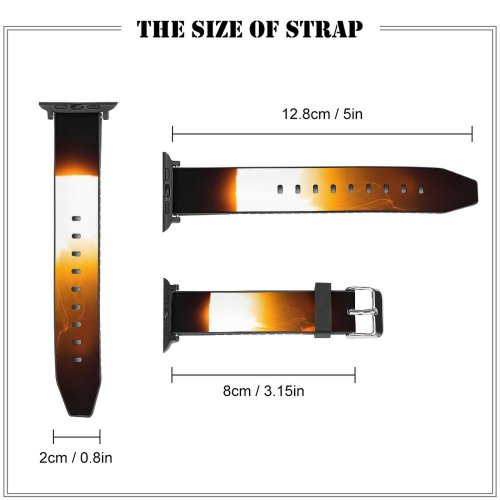 yanfind Watch Strap for Apple Watch Free Bonfire Wallpapers Pictures Fire Stock Flame Images Compatible with iWatch Series 5 4 3 2 1
