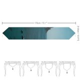 Yanfind Table Runner Boats Coast Rocky Landscape Daylight Mountains Waves Island Beach Outdoors Seashore Bird's Everyday Dining Wedding Party Holiday Home Decor