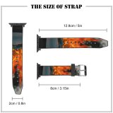 yanfind Watch Strap for Apple Watch Covid  Creative Fire  Flame Ppe Bonfire Face Images Wallpapers Compatible with iWatch Series 5 4 3 2 1