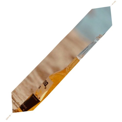 Yanfind Table Runner Blur Golden Sand Liquor Travel Beer Beach Alcohol Glass Lime Outdoors Seashore Everyday Dining Wedding Party Holiday Home Decor