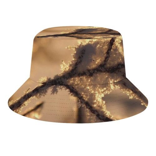 yanfind Adult Fisherman's Hat Winter Frost Morning Winter Branch Sky Twig Branch Snow Saskatchewan Leaf Twig Fishing Fisherman Cap Travel Beach Sun protection