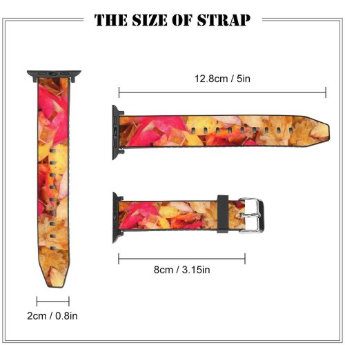 yanfind Watch Strap for Apple Watch Colours Plant  Shapes Colour Domain Patterns Pictures Ground Christchurch Textures Compatible with iWatch Series 5 4 3 2 1