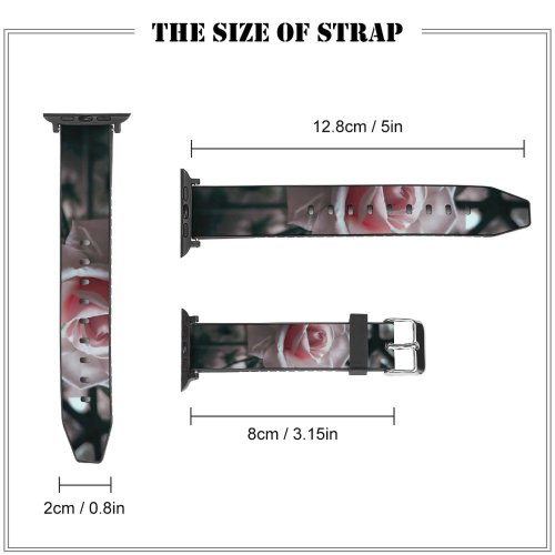 yanfind Watch Strap for Apple Watch Wallpapers Flower Rose Plant  Grey Creative Images Commons Compatible with iWatch Series 5 4 3 2 1