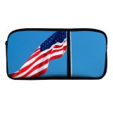 yanfind Pencil Case YHO  Honor Freedom Liberty Spangled Independence Usa Stripe Administration Hanging Memorial States Zipper Pens Pouch Bag for Student Office School