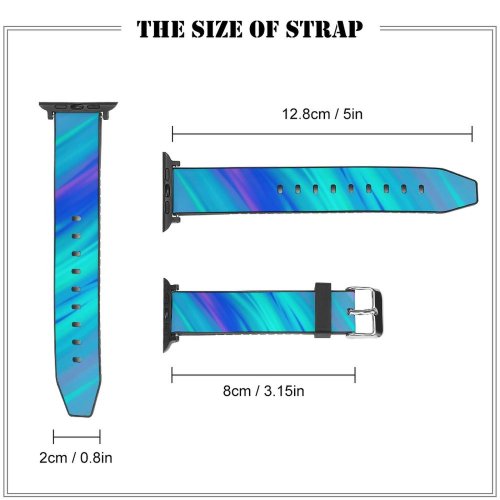 yanfind Watch Strap for Apple Watch Dpcdpc Abstract Gradients River Colorful Chromatic Compatible with iWatch Series 5 4 3 2 1
