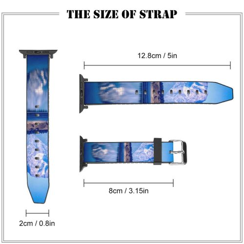 yanfind Watch Strap for Apple Watch Barbara Sheldrake Grand Teton National Park  Range Lake Reflections Mountains Daylight Compatible with iWatch Series 5 4 3 2 1