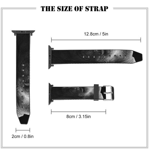 yanfind Watch Strap for Apple Watch Dark Elephant Closeup Compatible with iWatch Series 5 4 3 2 1