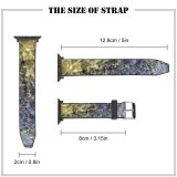 yanfind Watch Strap for Apple Watch Texture Lake Tahoe Nevada Ripple Ripples Sand Rock Geology Tree Plant Seaweed Compatible with iWatch Series 5 4 3 2 1