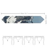 Yanfind Table Runner Landscape Peak Creative Slope Pictures Quiet Outdoors Austria Grey Snow Tree Everyday Dining Wedding Party Holiday Home Decor