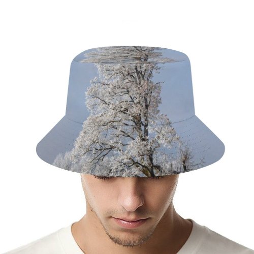 yanfind Adult Fisherman's Hat Winter Frost Winter Natural Woody Cloud Landscape Sky Plant Ice Snow Limetree Fishing Fisherman Cap Travel Beach Sun protection