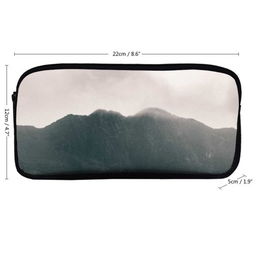 yanfind Pencil Case YHO Images Caernarfon Cloud  Pictures Nervum United Fog Mist Bw Free Zipper Pens Pouch Bag for Student Office School