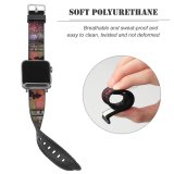 yanfind Watch Strap for Apple Watch Perth Fireworks Western Australia Night Midnight Sky Atmospheric Reflection Event Darkness Compatible with iWatch Series 5 4 3 2 1