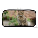 yanfind Pencil Case YHO Lovely Images Wildlife Pictures Pet Creature Curious Free  Cat Zipper Pens Pouch Bag for Student Office School