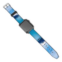 yanfind Watch Strap for Apple Watch Frozen Hdr Frost Clouds Frosty Winter Outdoors Scenic Waters Sky Serene Compatible with iWatch Series 5 4 3 2 1