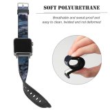yanfind Watch Strap for Apple Watch Bettmerhorn Mountains Snow Winter Bernese Alps Landscape Scenic  Sunrise Dawn Compatible with iWatch Series 5 4 3 2 1