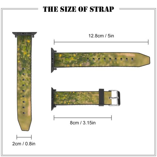 yanfind Watch Strap for Apple Watch Agriculture Field  Grass Domain Rural Plant Public Outdoors Farm Pasture Compatible with iWatch Series 5 4 3 2 1