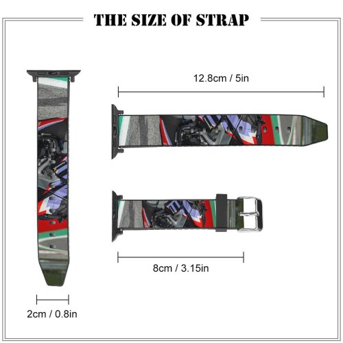 yanfind Watch Strap for Apple Watch Bikes Aprilia Tuono V X Superbikes Compatible with iWatch Series 5 4 3 2 1