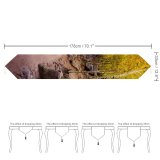 Yanfind Table Runner Collins Aspen Trees Pathway Forest Rocks Trails Beautiful Everyday Dining Wedding Party Holiday Home Decor