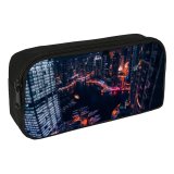 yanfind Pencil Case YHO Daniel Zacatenco Dubai Marina United Arab Emirates Boats Cityscape  Architecture Night Zipper Pens Pouch Bag for Student Office School
