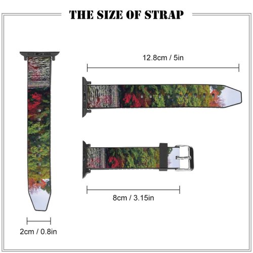 yanfind Watch Strap for Apple Watch Abies Rouge Beach Plant Pictures Outdoors Tree Fir Free  Maple Compatible with iWatch Series 5 4 3 2 1