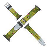 yanfind Watch Strap for Apple Watch Rural Countryside Plant Farm Grassland Outdoors Stock Flowers Free Flower Field Compatible with iWatch Series 5 4 3 2 1