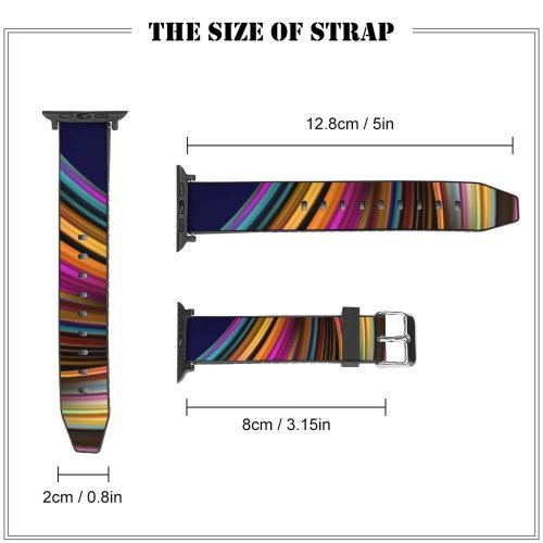 yanfind Watch Strap for Apple Watch Abstract ASUS ZenBook Pro  Spectrum  Colorful Compatible with iWatch Series 5 4 3 2 1