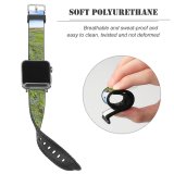yanfind Watch Strap for Apple Watch Rural Oroville Countryside Ecological Plant Pasture Farm Table Grassland Outdoors Wildflowers Compatible with iWatch Series 5 4 3 2 1