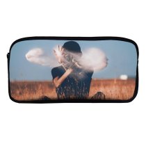 yanfind Pencil Case YHO Images Grassland Harvest Grass Sky Wallpapers Outdoors Free Sit Throwing Magic Pictures Zipper Pens Pouch Bag for Student Office School