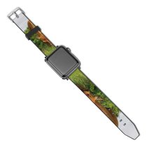 yanfind Watch Strap for Apple Watch Rural Countryside Wildlife Creative Pasture Farm Pictures Grassland Outdoors Ranch Deer Compatible with iWatch Series 5 4 3 2 1