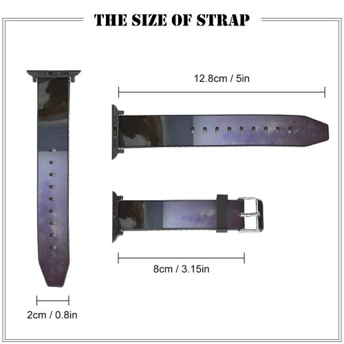 yanfind Watch Strap for Apple Watch Universe Galaxy Rocks Milky Sky Nebula Night Outer Space Purple Free Compatible with iWatch Series 5 4 3 2 1
