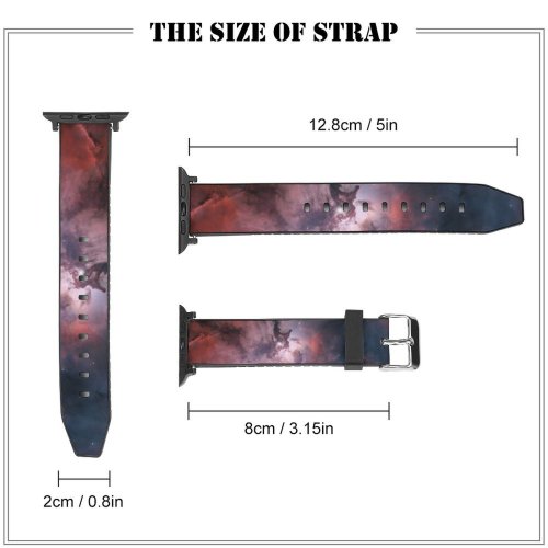 yanfind Watch Strap for Apple Watch Judy  Space Lagoon Nebula Interstellar Cloud Constellation Astronomical Compatible with iWatch Series 5 4 3 2 1