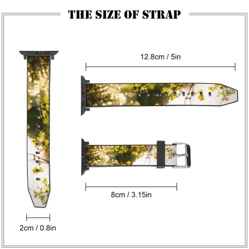 yanfind Watch Strap for Apple Watch England Landscape Sunlight Plant Pictures Tree Light Warmth Sunshine Dream Compatible with iWatch Series 5 4 3 2 1