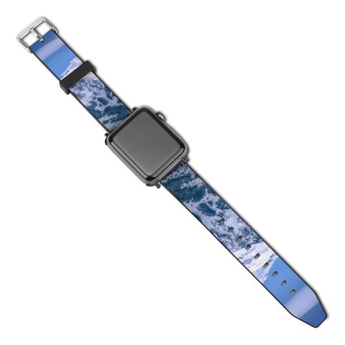 yanfind Watch Strap for Apple Watch Mountains Winter Kleine Scheidegg  Range  Sunrise  Peak Switzerland Compatible with iWatch Series 5 4 3 2 1