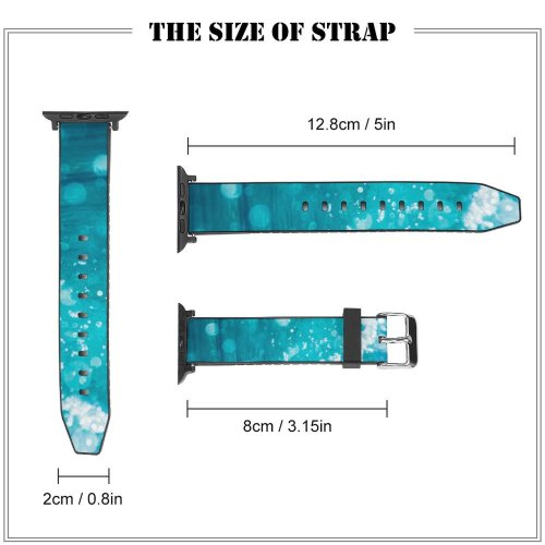 yanfind Watch Strap for Apple Watch Domain Website Pictures Sea Abstract Rehydrate HQ Public Bewater Texture Particle Compatible with iWatch Series 5 4 3 2 1